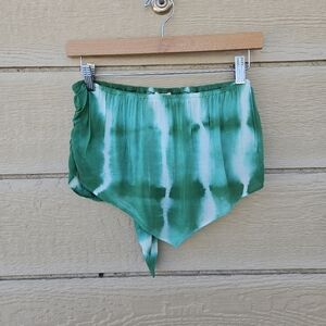NWT aerie green and white tie dye bandana tube top medium